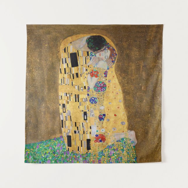 Tapiz El beso de Gustav Klimt (Anverso)