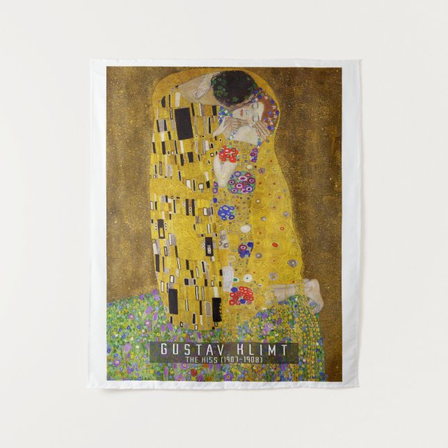 Tapiz El beso - Gustav Klimt (Anverso)