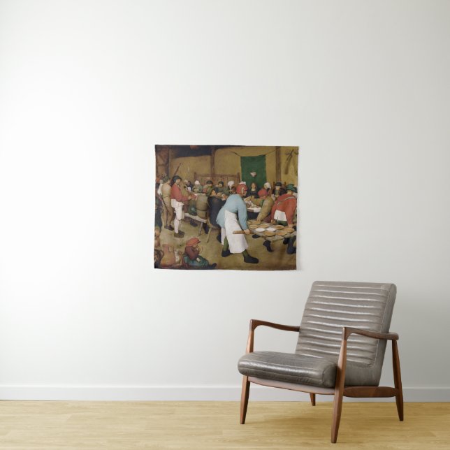 Tapiz El Boda campesino de Pieter Bruegel, el anciano (In situ (horizontal))