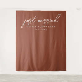 Tapiz El Boda de caligrafía elegante casada