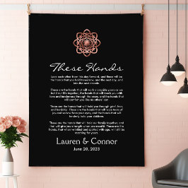 Tapiz El Boda irlandés que ayuna a mano Keepsake Celtic 