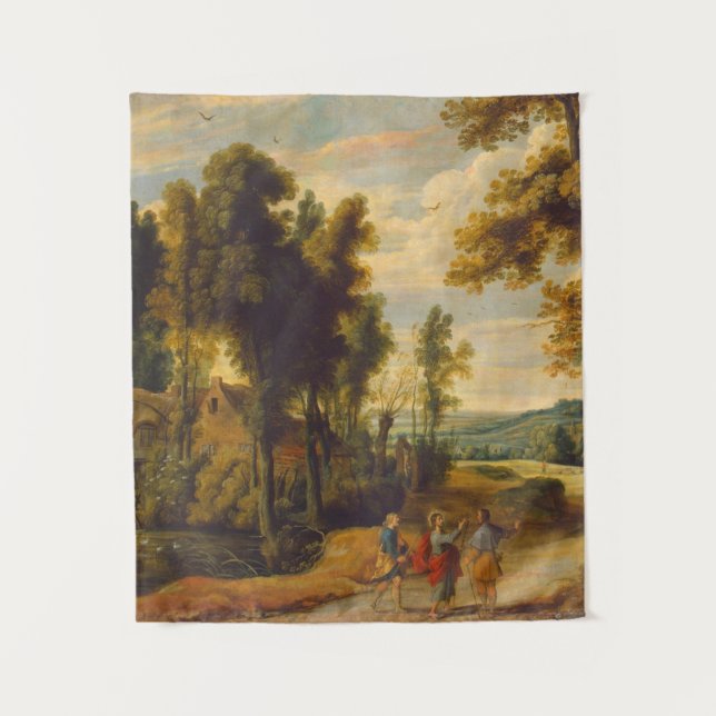 Tapiz El Camino A Emmaus Con Cristo (Anverso)