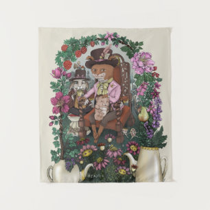 Tapiz El capricho de la Fox Mad Hatter Alice en el arte
