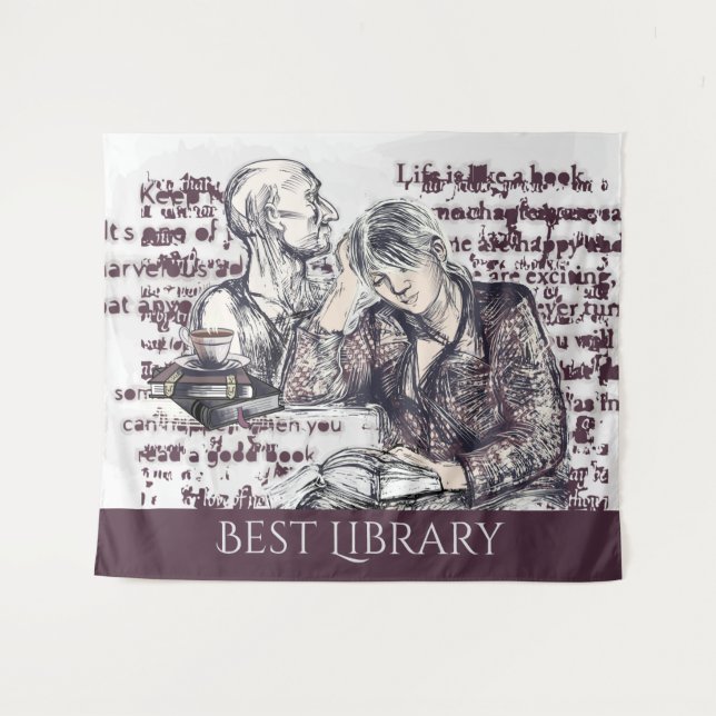 Tapiz El chica leyendo un libro (Anverso (horizontal))