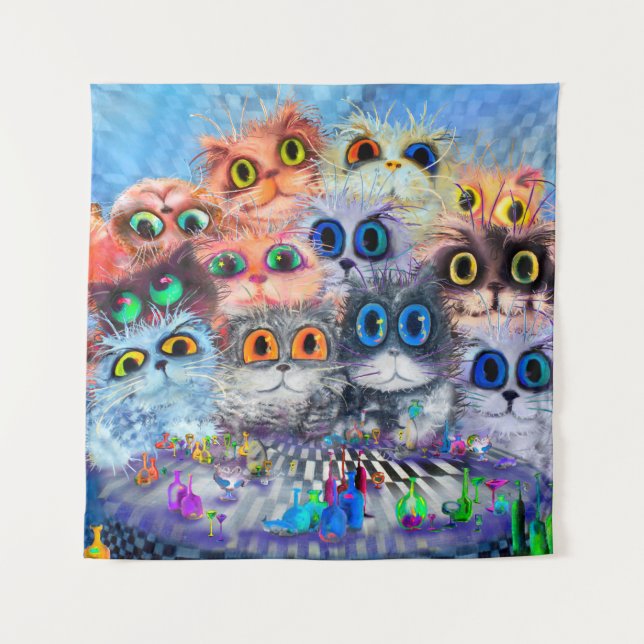 Tapiz El conjunto de los antecedentes retraitsabstract d (Anverso)