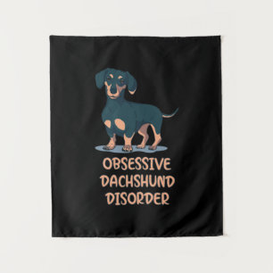 Tapiz El desacuerdo obsesivo de Dachshund