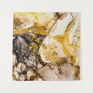 Tapiz El desierto de Sands - ART. Giro dorado. Vibrante 