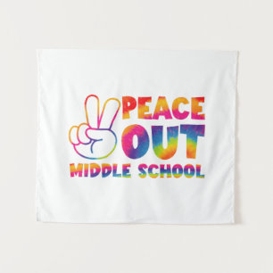 Tapiz El Día Del Colegio Pasado, Peace Out Middle School