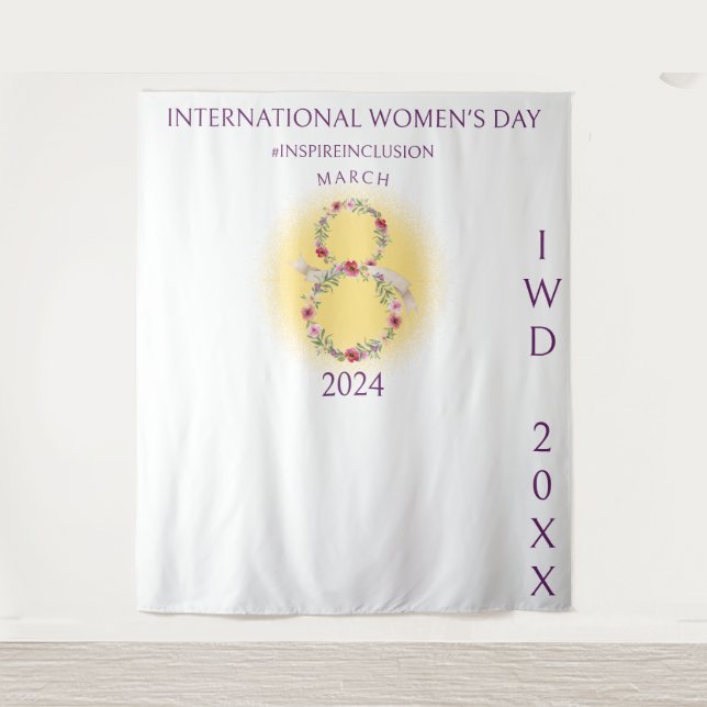 Tapiz El Día Internacional de la Mujer inspira el telón  (Anverso)