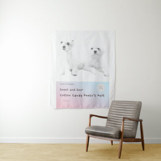 Tapiz El dulce y amargo algodón dulce no se derrite