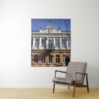 Tapiz El edificio del Ayuntamiento de Melitopol