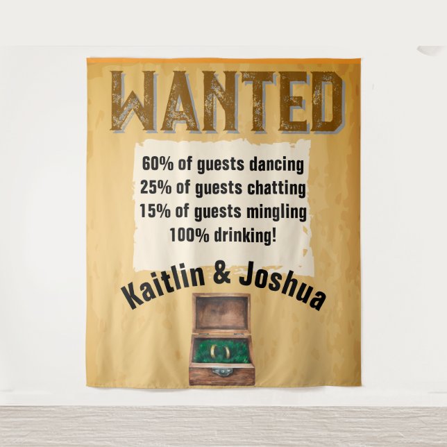 Tapiz El encanto rústico del Boda occidental 🤠 el país (Anverso)