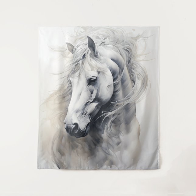 Tapiz El Espíritu de un Caballo Blanco (Anverso)