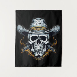 Tapiz El esqueleto de Cowboy