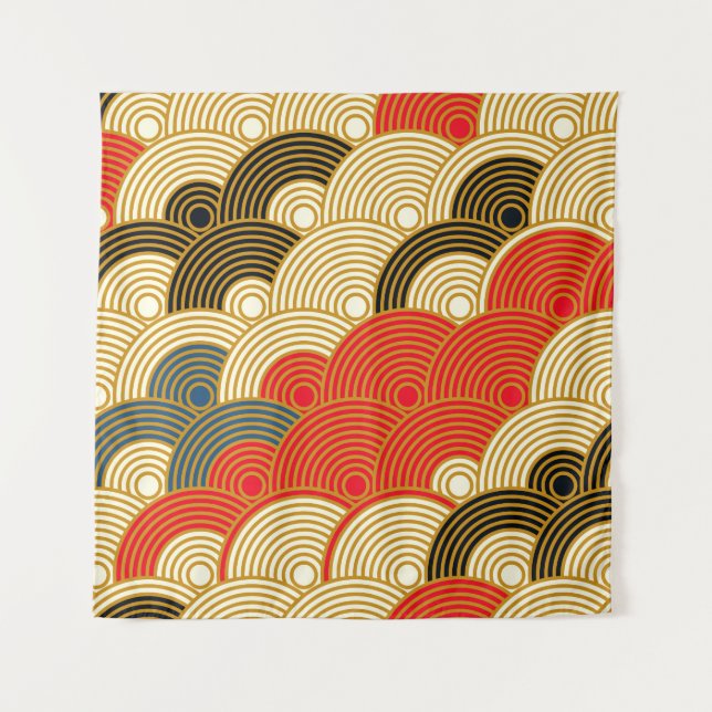 Tapiz El estilo japonés escala las olas sin inconvenient (Anverso)