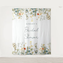 El fondo de la ducha de flores silvestres