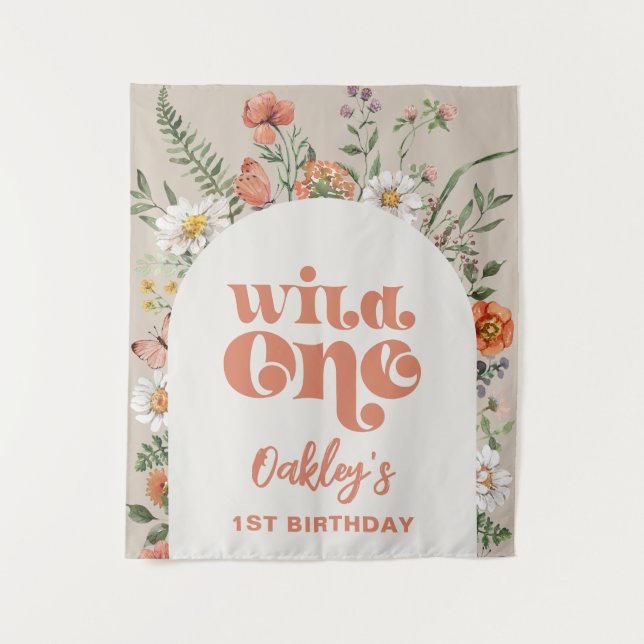 Tapiz El fondo de una flor silvestre (Anverso)