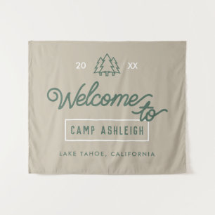 Tapiz El fondo del Adventure Bachelorette Camp