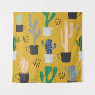 Tapiz El fondo del patrón de Cactus es transparente. Cin