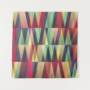 Tapiz El fondo sin igual con muchos trianglesstreet, art