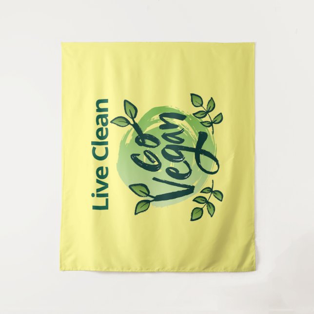 Tapiz El futuro es el diseño vegano (Anverso)