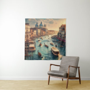 Tapiz El Gran Canal en Venecia Italia Viajes
