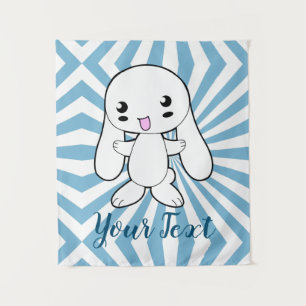 Tapiz El gran Personalizado de Kawaii Bunny