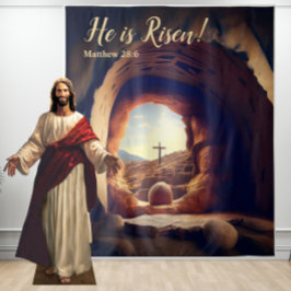 Tapiz ¡Él ha resucitado! Jesús Resucitado Tumba Vacía
