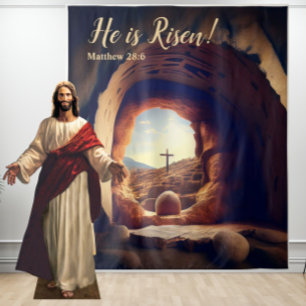 Tapiz ¡Él ha resucitado! Jesús Resucitado Tumba Vacía