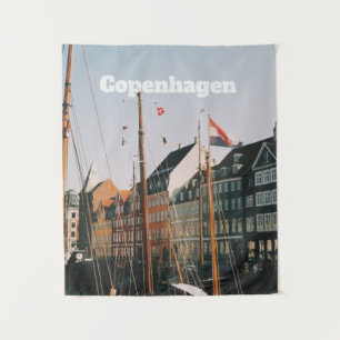 Tapiz El icónico Nyhavn, Copenhague, Dinamarca