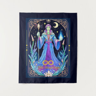 Tapiz El Ilustracion de la tarjeta Tarot, el mago