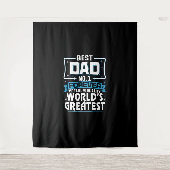 Tapiz El mejor padre del mundo No.1 (Anverso)