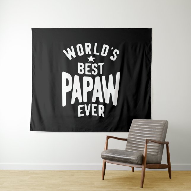 Tapiz El mejor papa del mundo | Regalo de padre (In situ (horizontal))