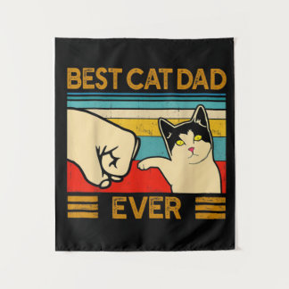 Tapiz El Mejor Papá Gato de Todos los Tiempos | Regalo d