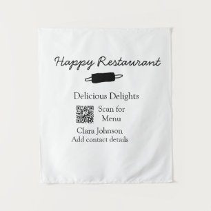 Tapiz El menú de exploración de nombres de restaurantes 