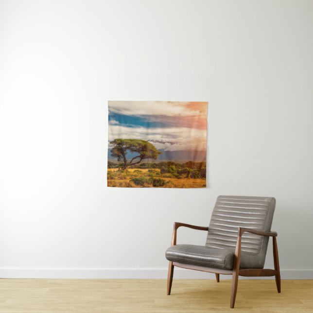 Tapiz El monte Kilimanjaro el | Amboseli, Kenia (In situ (horizontal))