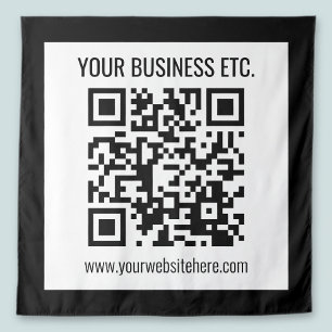 Tapiz El nombre de su empresa y código QR editable