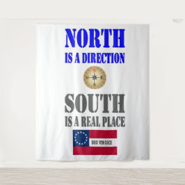 Tapiz EL NORTE es una DIRECCIÓN, el SUR es un LUGAR REAL