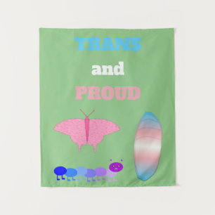 Tapiz El orgullo transgénero LGBTQIA desciende a la mari