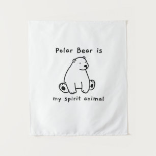 Tapiz El Oso Polar Cuto Es Mi Espíritu El Oso Animal