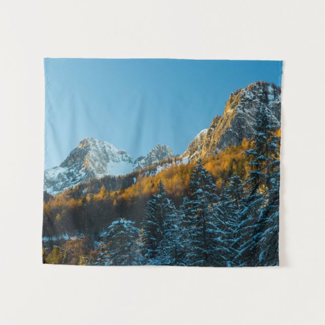 Tapiz El paisaje otoñal e invernal (Anverso (horizontal))