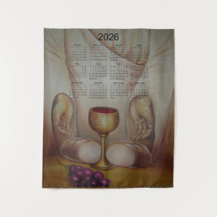 Tapiz El Pan de Vida: Calendario 2026 de la Santa Eucari