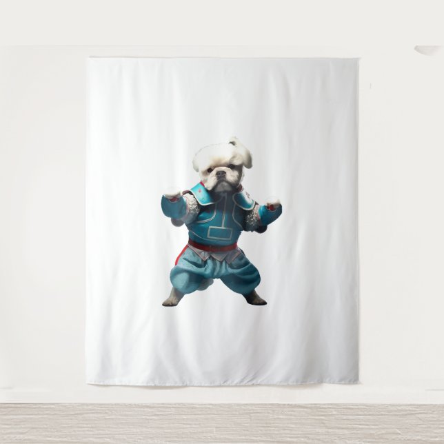 Tapiz El perro sabe que Karate se transformó (Anverso)