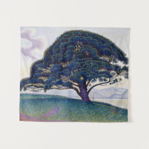 Tapiz El pino Bonaventure, pintura al óleo, Paul Signac