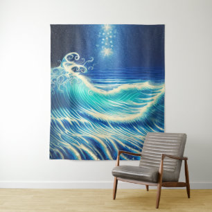 Tapiz El poder del océano azul