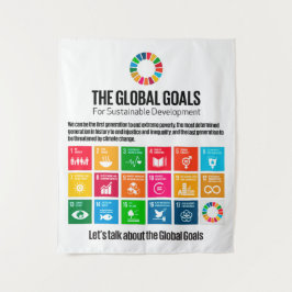 Tapiz El Poster de los Objetivos Mundiales