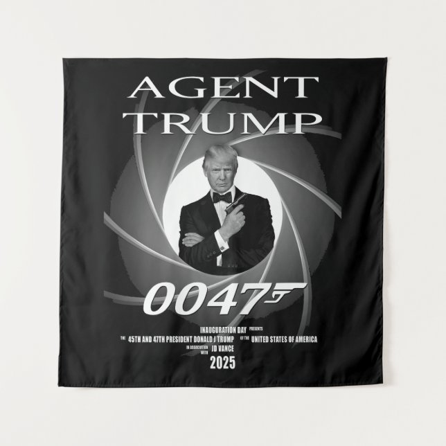 Tapiz El presidente del agente Donald Trump inaugura el  (Anverso)