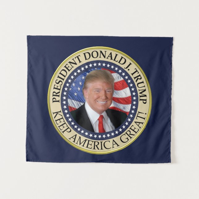 Tapiz El presidente Donald Trump 2020 hace grande a Esta (Anverso (horizontal))