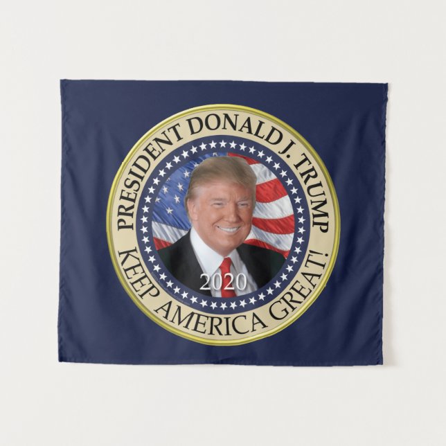 Tapiz El presidente Donald Trump 2020 hace grande a Esta (Anverso (horizontal))