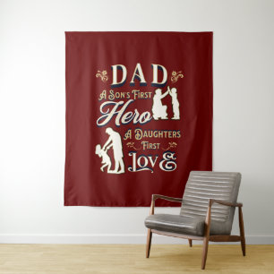 Tapiz El primer amor de una hija de papá es el primer hi